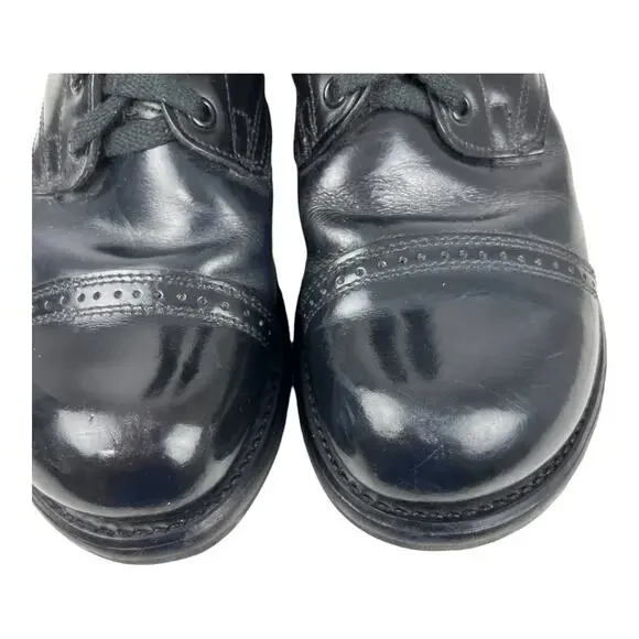 HH Brand Double H 975 Military Combat Jump Boots Cap Toe Upper Leather USA 9 1/2